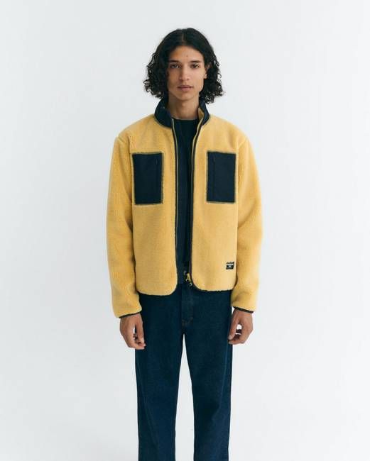 Yellow fleece Marcus jacket
