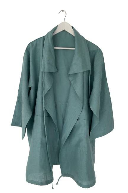 NEW! Linen Drawstring Overlay Sea Glass