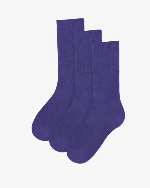 Organic Active Sock - Ultra Violet (3-Pack)