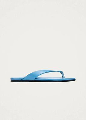 Ola Blue Leather Sandals