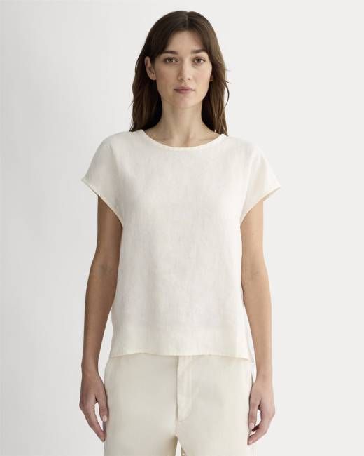 The Muscle Top in Linen | Bone