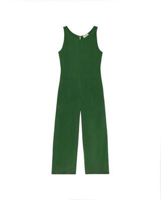 Green Cupro Adriana jumpsuit