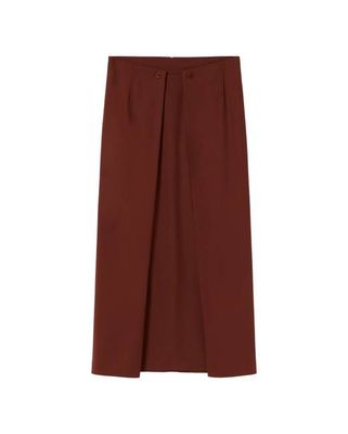 Brown wool skirt Marty