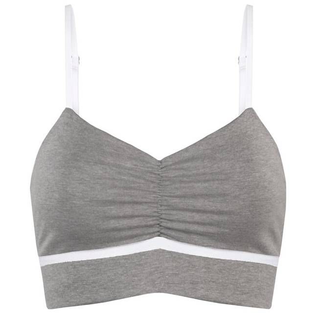 Bio Bustier Yoga grau meliert - kaufen