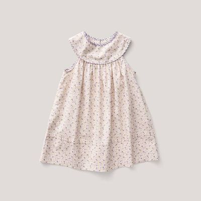 Delilah Dress, Flower Press Print, Soy
