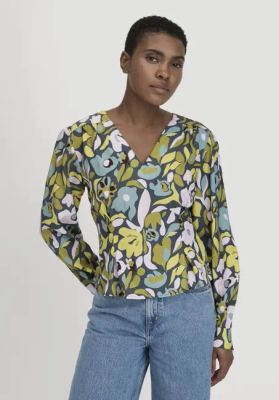 Regular blouse made of pure LENZING™ ECOVERO™ viscose