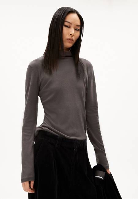 GRAZILIAA WOOL BLEND LONGSLEEVE | iron cast