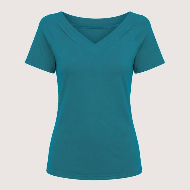 Bio T-Shirt Due petrol (blau)