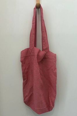 Red Gingham Tote Bag