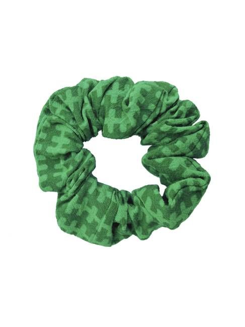 SCRUNCHY Organic Cotton - Bolt Print Green