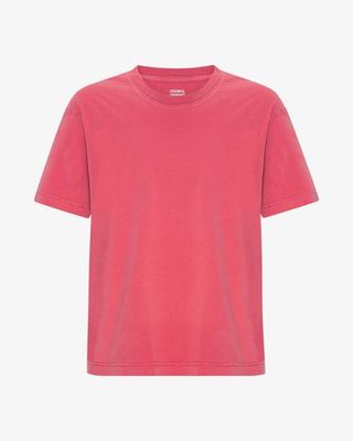 Oversized Organic T-Shirt - Faded Red