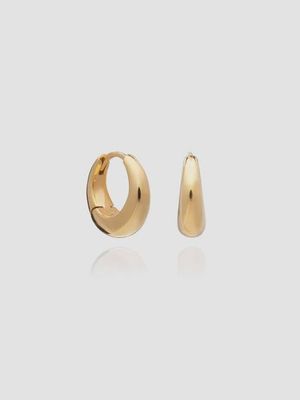 Rachel Jackson Plain Huggie Hoops