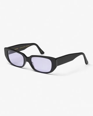 Sunglass 10 - Deep Black Solid - Lavender