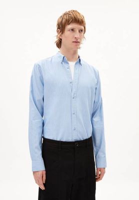 QUAASA STRIPES LANGARMSHIRT | eisbergblau - weiß