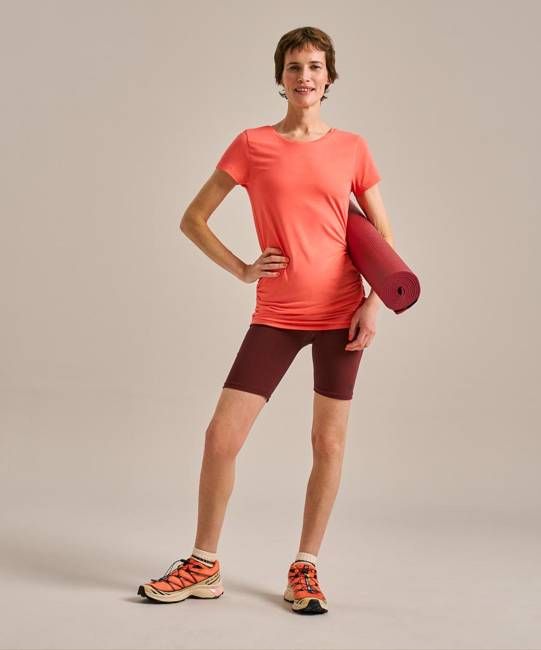 Women's Gathered Hem Air Bamboo T-Shirt