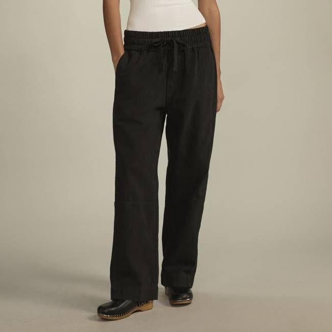 The Canvas Organic Cotton Pull-On Pant | Black