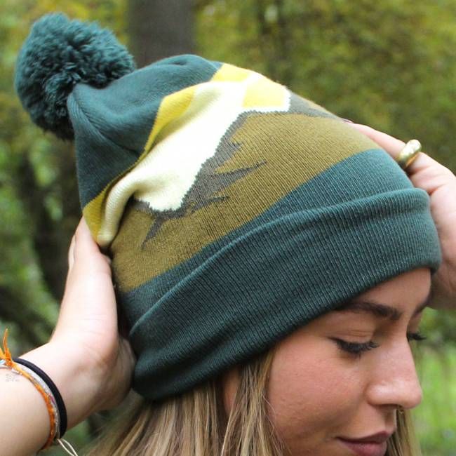 Mountain Pom-Pom Beanie