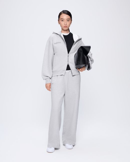 Archive Womens 365 Heavyweight Straight Leg Track Pants—Grey Marl