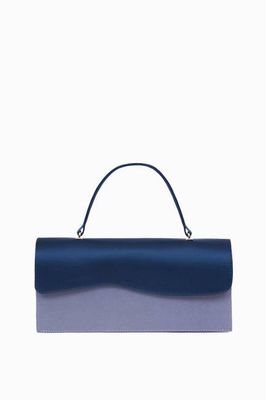 Daphne Blue and Blue Satin