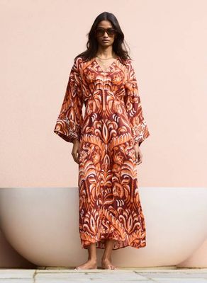 Ariadne Bedrucktes Kaftankleid