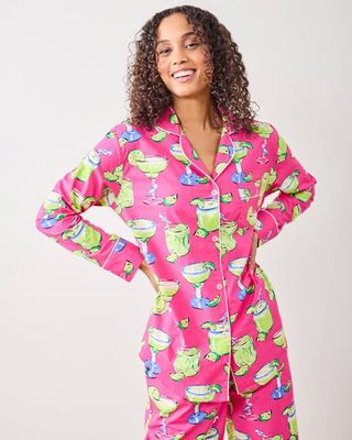 Fresh Margarita - Long PJ Set - Cabo Pink