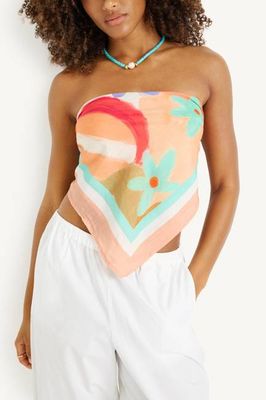 Samara Head Scarf - In Bloom Colorblock Cotton Cupro