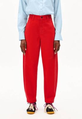 WORKWEAR CANVAS BARREL PANT | mars red