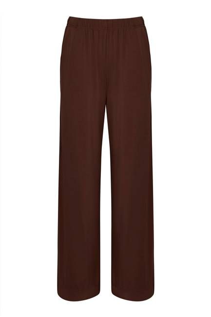 BINITA - Modal Spandex Trouser - Chocolate