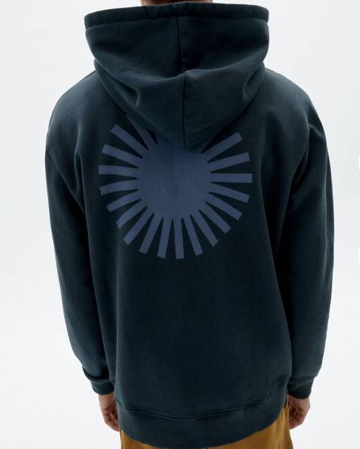 Graphite Simon hoodie back blue sun