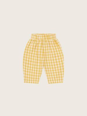 Honeycomb Gingham Fisherman Pants