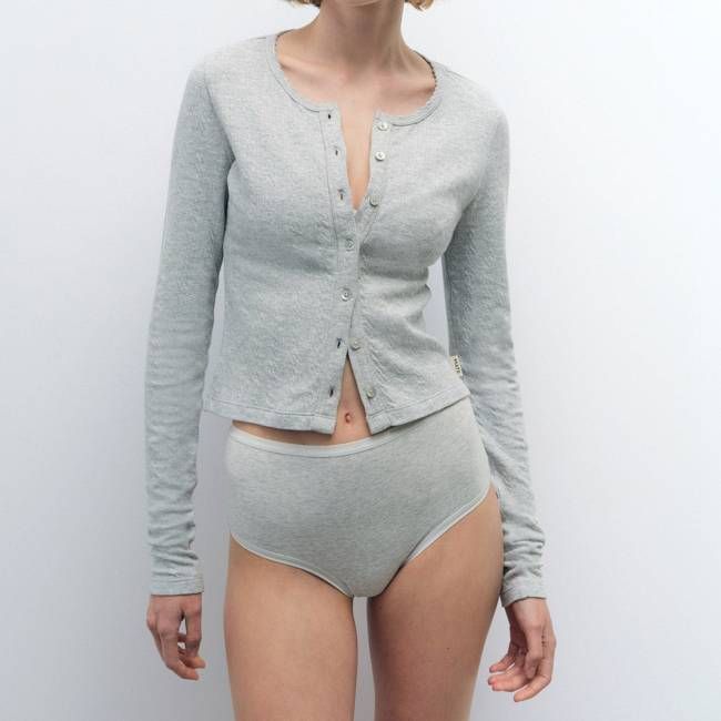 Organic Pointelle Cardigan