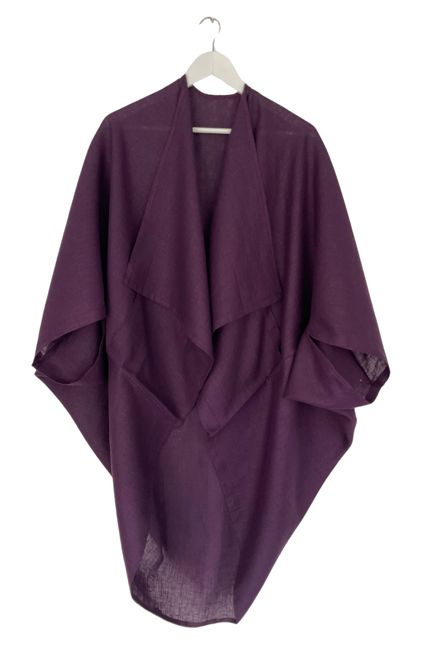 NEW! Petite LINEN Kimono Deep Purple