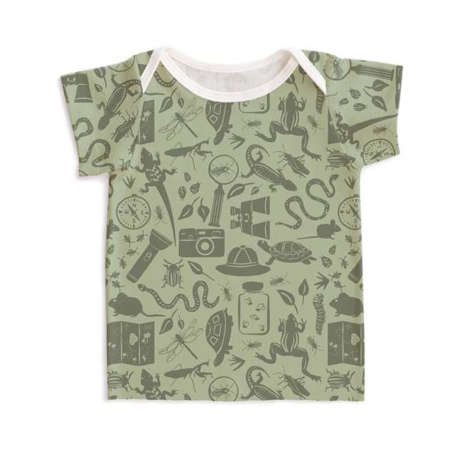 Short-Sleeve Lap Tee - Nature Explorer Sage & Forest Green