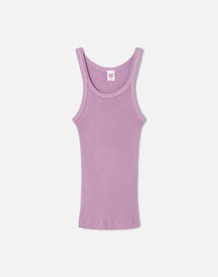 Ribbed Tank - Electric Lilac