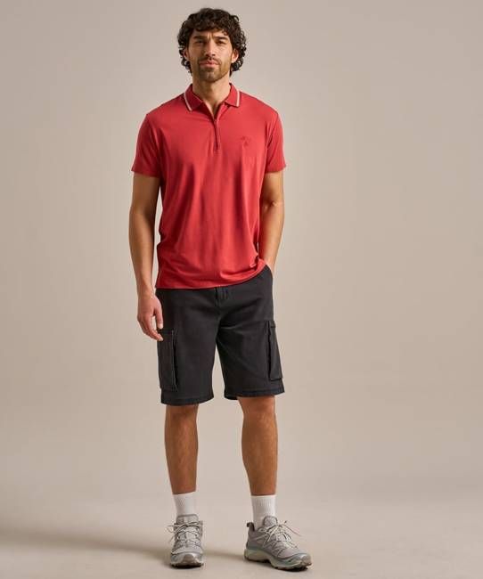 Quarter Zip Polo Shirt