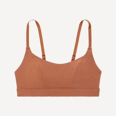 Organic Cotton Tank Bralette in Spice