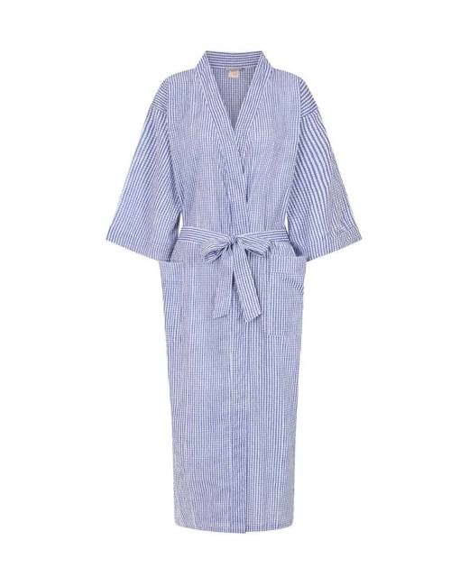 Blue Gingham Robe