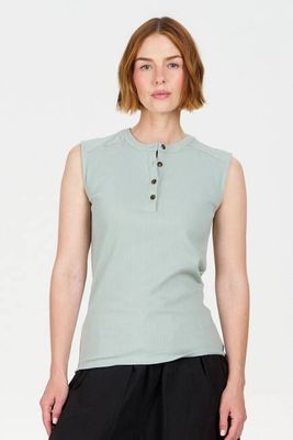 TINA Organic Cotton Rib Tank - Green