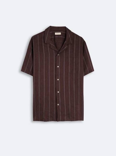 Linen Shirt Milano Burgundy