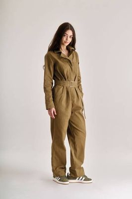 LYON Organic Cotton Jumpsuit - Olive
