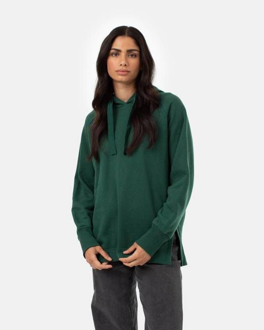 Treefleece Slit Hem Oversized Hoodie