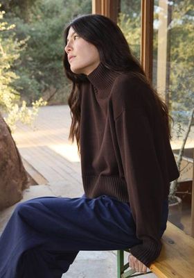 Crop Turtleneck Walnut