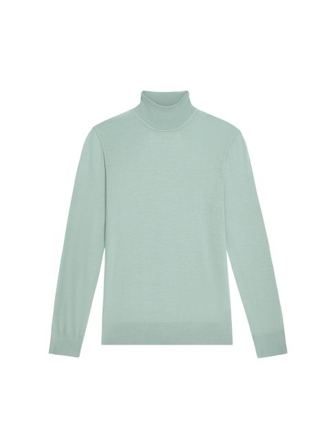 Archive Women’s Regenerative Merino Wool Turtleneck Sweater—eucalyptus blue