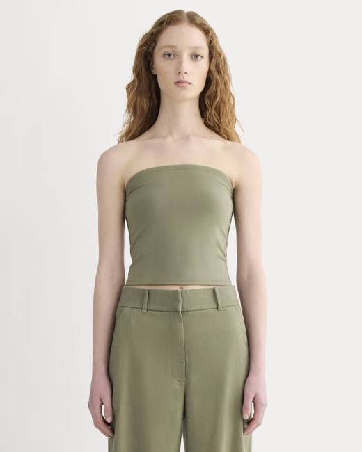 The Form Tube Top | Lichen Green