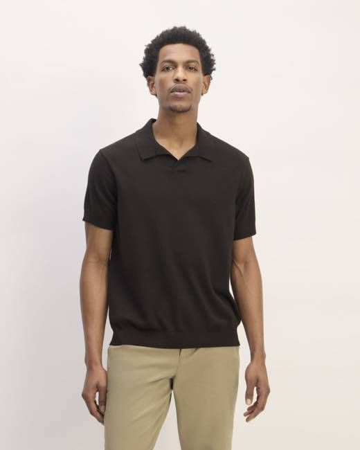 The No-Sweat Polo | Black
