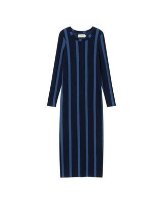 Navy striped Gina dress