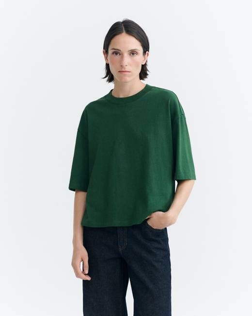 Thinking Mu Oversize Green Lena T-Shirt