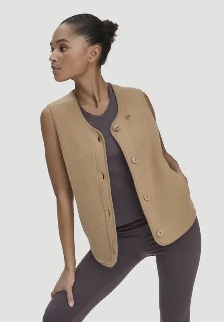 Fleece vest Relaxed ACTIVE LIGHT made from pure organic cotton