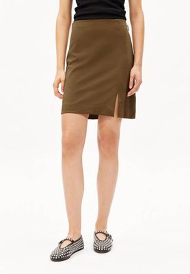 VANJARAA MINI SKIRT | dried moss