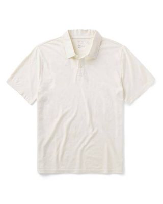 The Cotton Hemp Polo in Vintage White